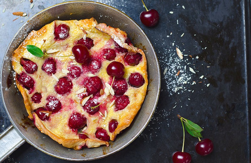 Clafoutis à la poêle - Recette